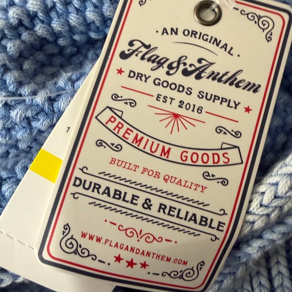 Flag & Anthem Lila Washed Pullover Sweater Womens Medium Blue NWT - Picture 4 of 8